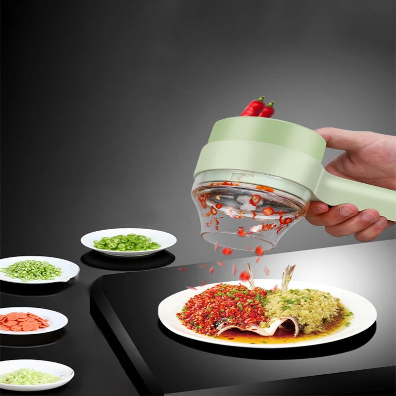 4 In 1 Wireless Electric Vegetable Cutter