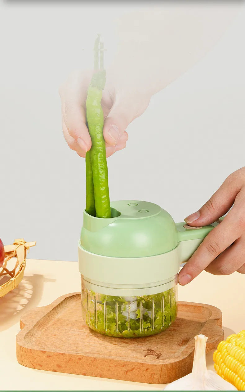 4 In 1 Wireless Electric Vegetable Cutter