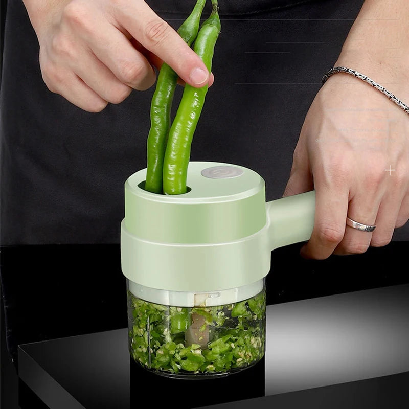 4 In 1 Wireless Electric Vegetable Cutter
