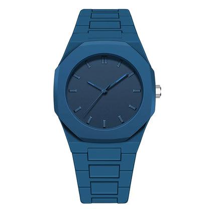 Fashionable Black and White Men's Exquisite Business Waterproof Quartz Watch